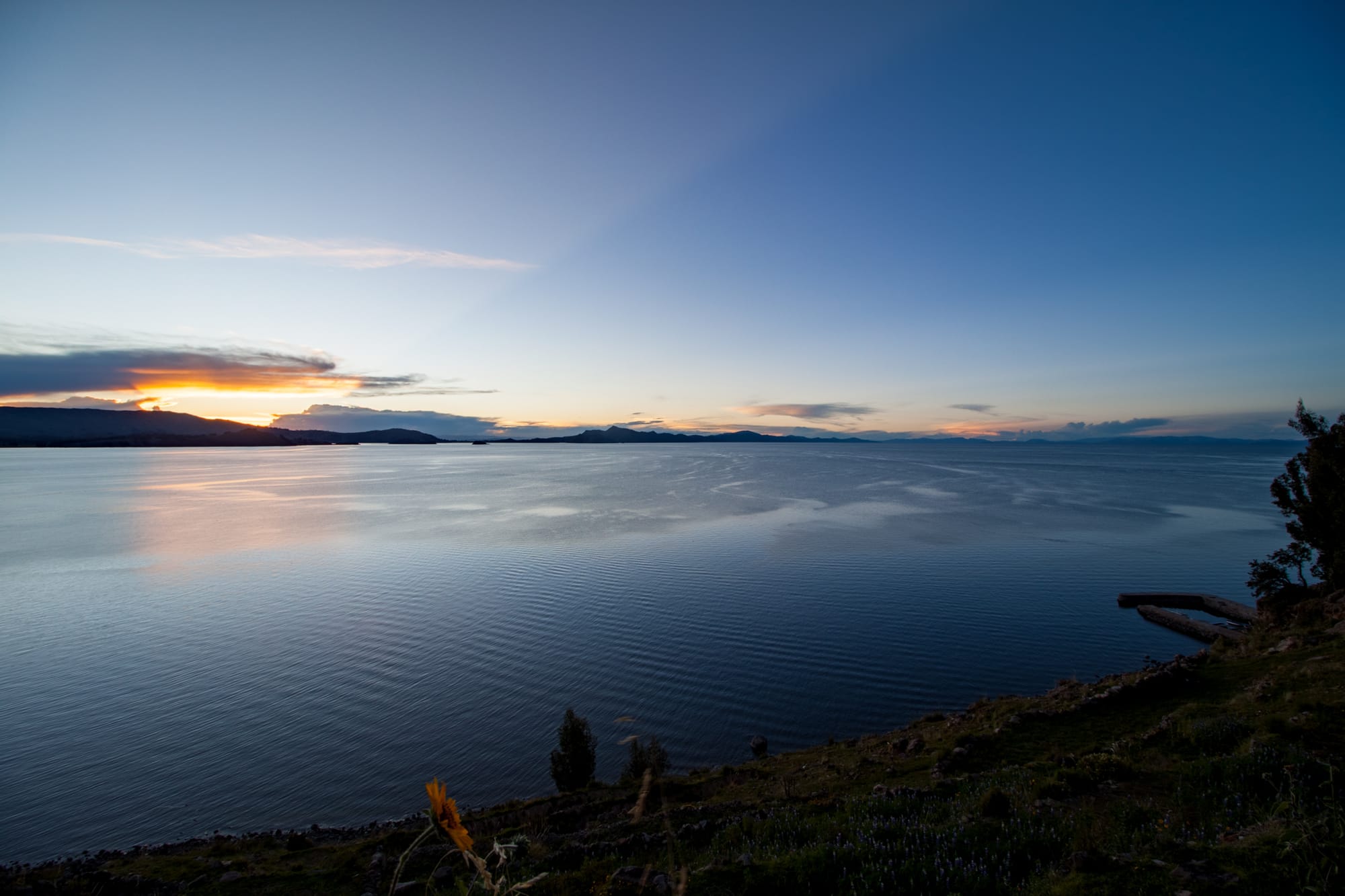 Looking out to the lake