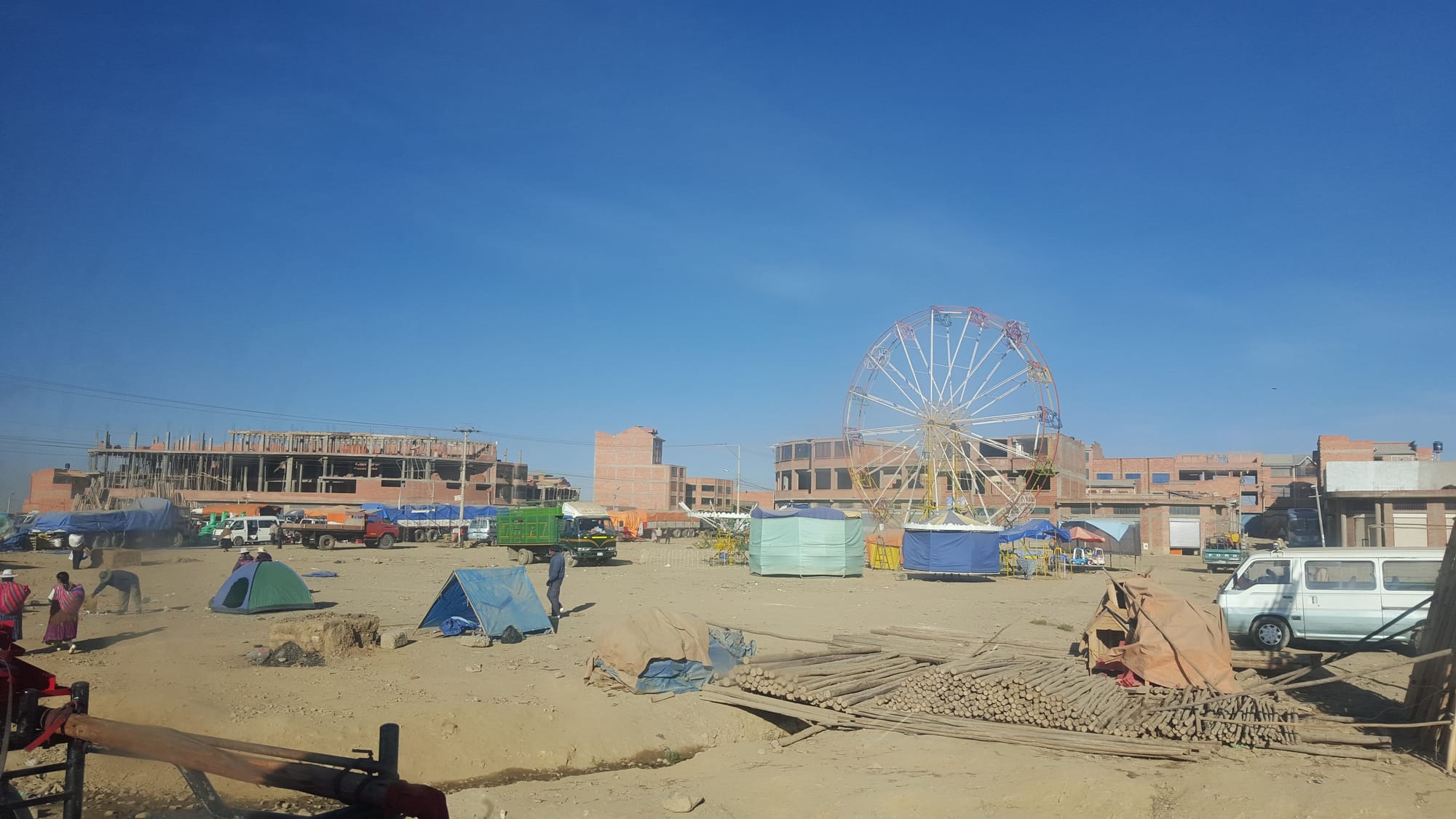 The view of El Alto from the bus