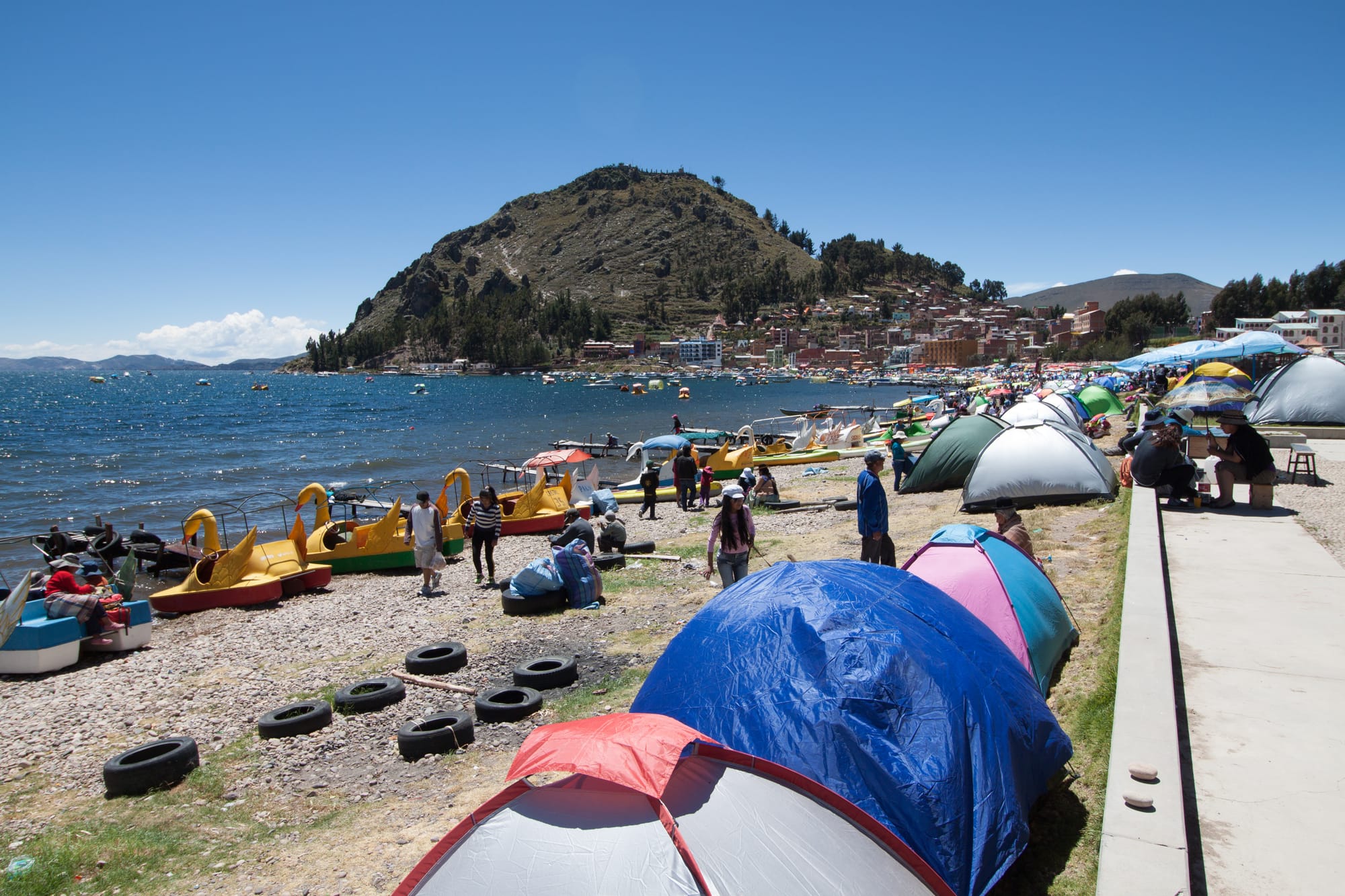 The town was filled to capacity by Friday afternoon