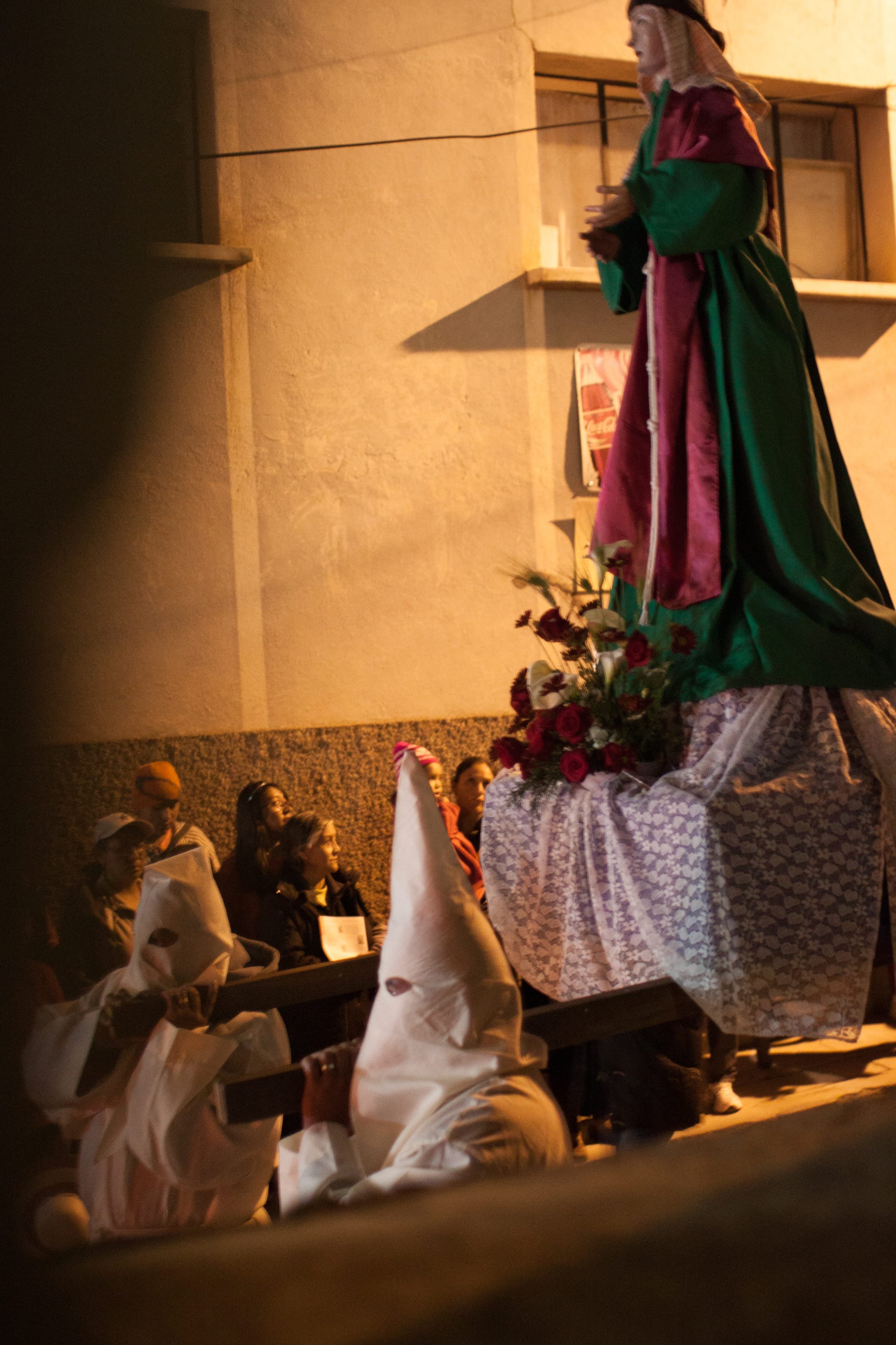 Procession ran through the square to the lake